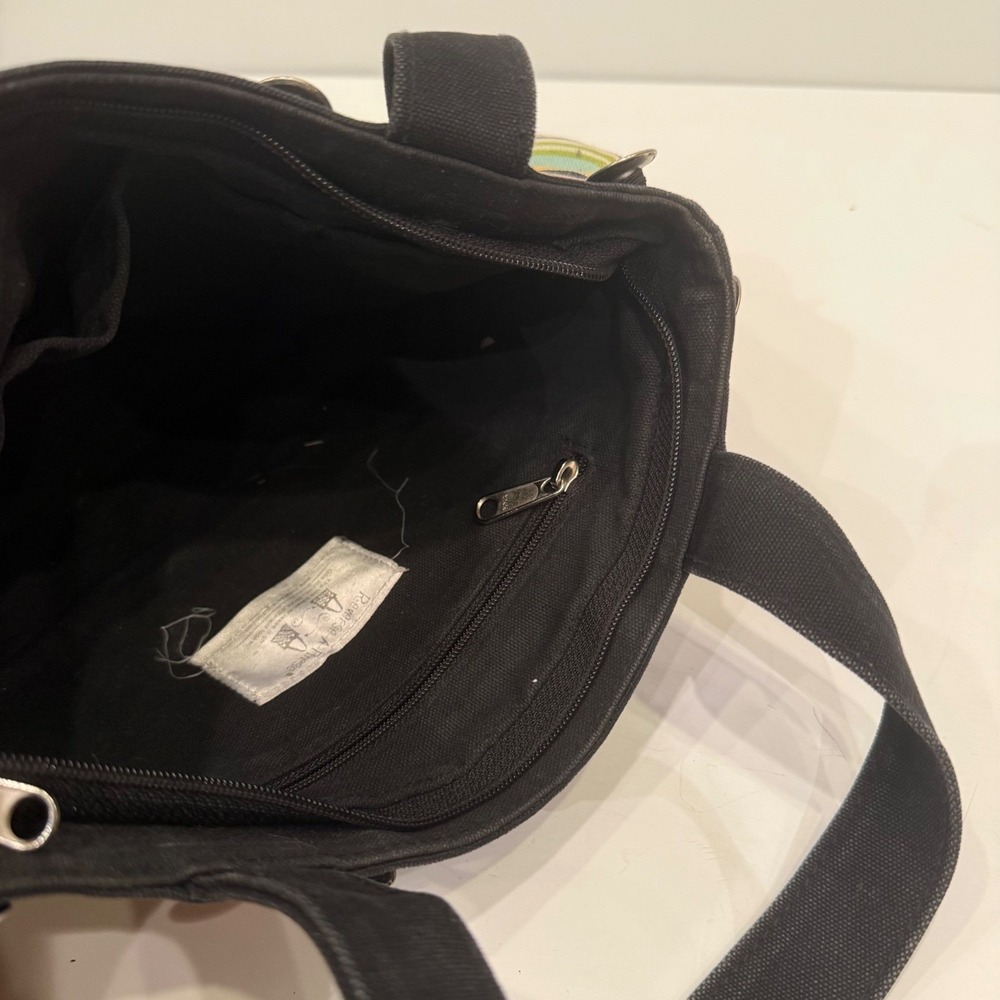 Reverse-A-Purse Interchangeable Handbag Black Canvas 2 Multi Sided Covers - Picture 3 of 6